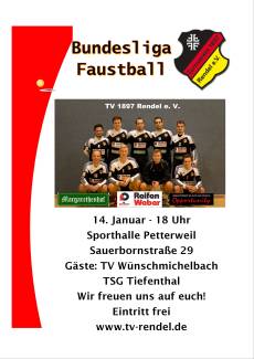 13 Uhr Verbandsliga - 16.15 Uhr Tanzauftritt 